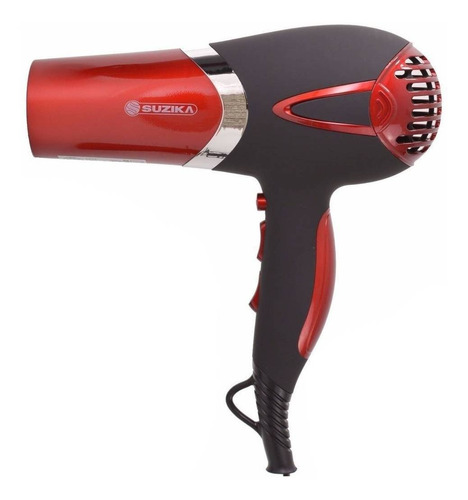 Secador de pelo Suzika SZ-SEC039 negro y rojo 220V