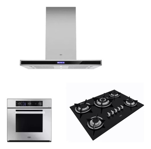 Set Tst Horno Ruphay Campana Colhue 90 Anafe Spezia 5 Negro