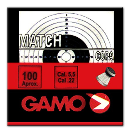 Postones Gamo 5.5 Match Caja 100 Uds