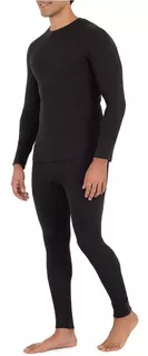 Ropa Termica De Caballero Pantalon Y Playera Negro 1 Juego