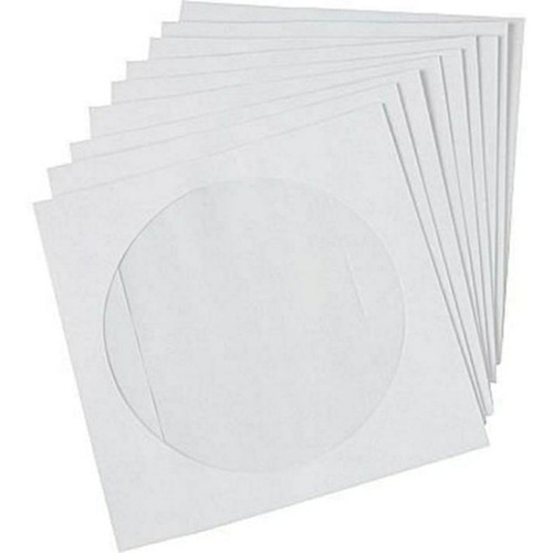 500 Envelopes Brancos Cd - Dvd Com Janela Transparente
