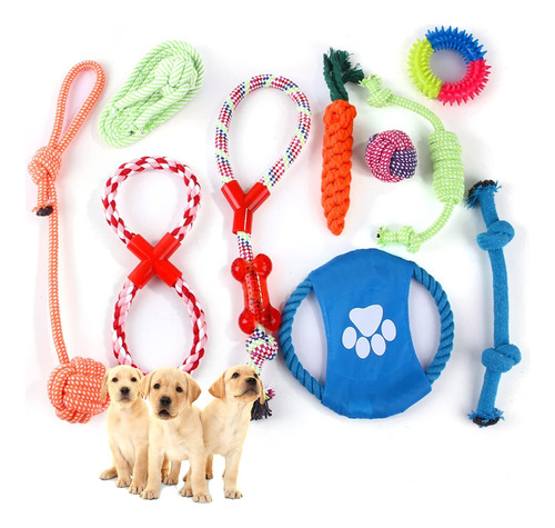 10 Piezas Juguetes De Cuerda Para Perros,juguete Para Perros