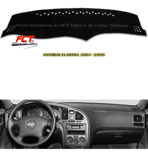 Cubre Tablero Hyundai Elantra - 2001 2002 2003 2004 2005 Fct