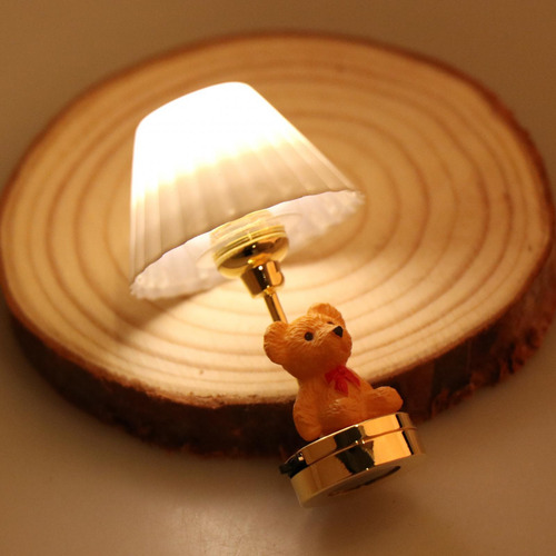2 Lámpara De Mesa En Miniatura A Escala 1/12, Accesorios