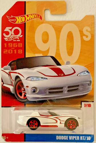 Hot Wheels # 07/10 - Dodge Viper Rt/10 - 1/64 - Frf36