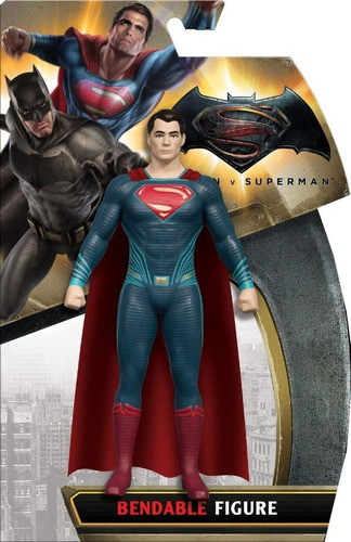  Superman Muñeco Figura 15cm Liga De La Justicia Dc De Goma 