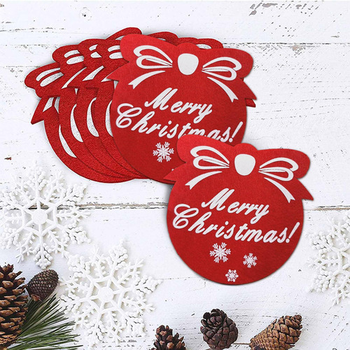 Juego De Posavasos De Navidad Posavasos Navideños De Fieltro