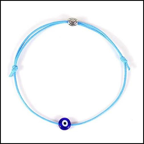 Huno Pulsera De Tobillo Con Mal De Ojo, Amuleto De La Ojo De Multicolor 8 Cm