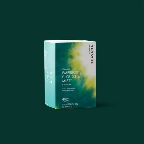 Té Starbucks 12 Sobres Teavana Emperor´s Clouds & Mist