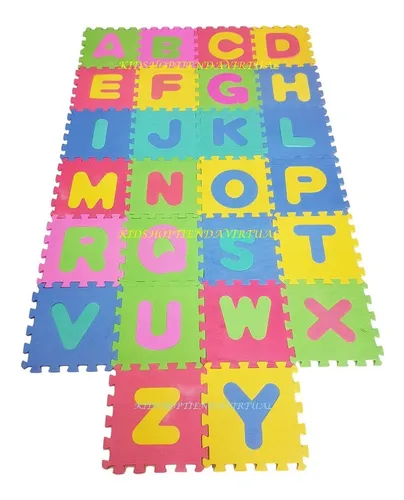 Juego Puzzle Tapete Niños Abecedario Letras 10 Piezas Fomi