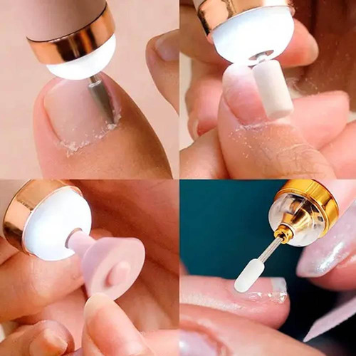 Lixador Profissional Elétrico De Unhas Com 5 Bicos
