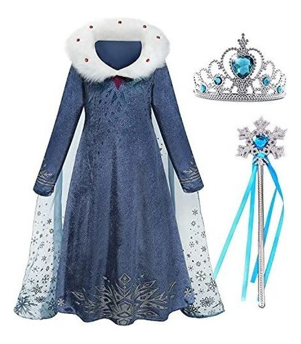 Disfraz De Princesa De Nieve Para Niñas, Disfraz De Inviern