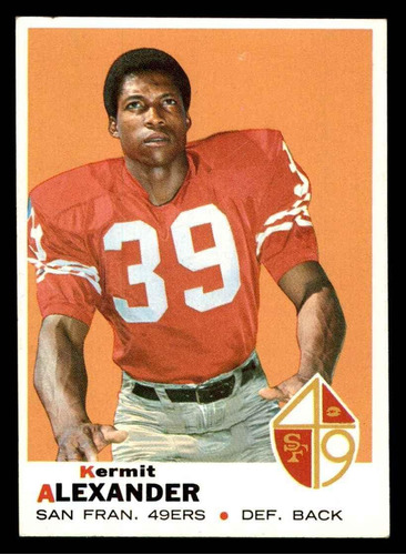 1969 Topps 179 Kermit Alexander San Francisco 49ers (tarjeta