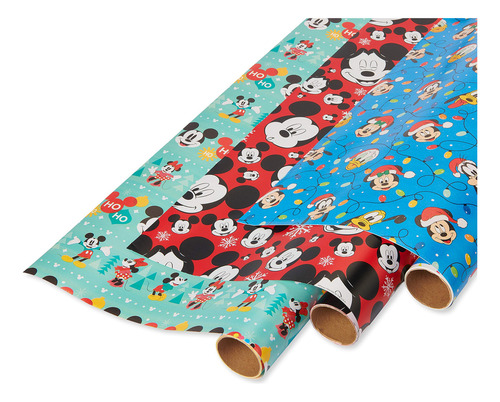 Papel De Regalo American Greetings Disney Christmas, 105 Pie