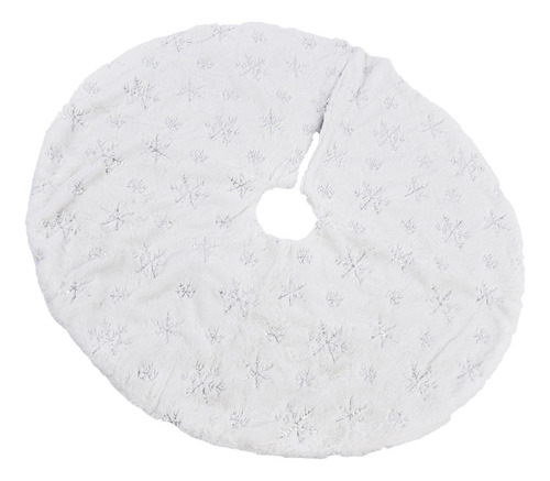 . Alfombrilla De Pie Blanca Con Forma De Árbol De Navidad