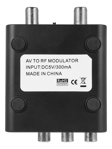 Adaptador Modulador De Sinal Av Vhf System Rf Com Vídeo