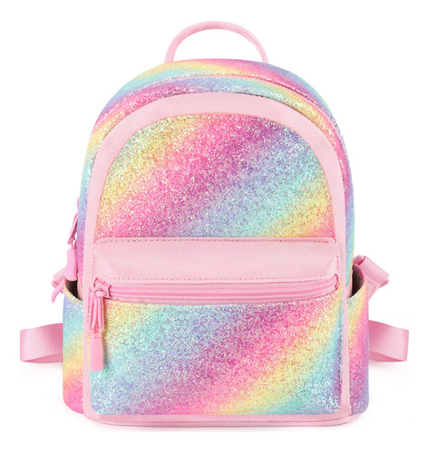 Mibasies Mini Mochila Para Ninas Y Ninos, Bolso Arcoiris, Ro