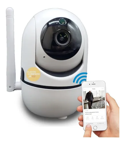 comprar Mini Camera Robô Ip Wifi Hd Onvif Sensor Movimento Automatic