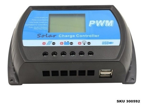 Regulador Controlador De Carga 40a Pwm Panel Solar W01