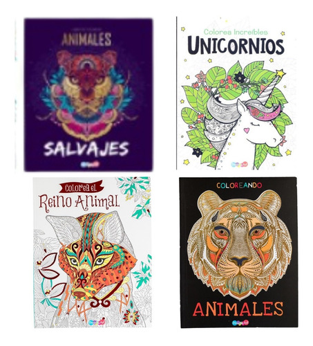 Set De 4 Libros De Mandalas Para Colorear Dreams Art