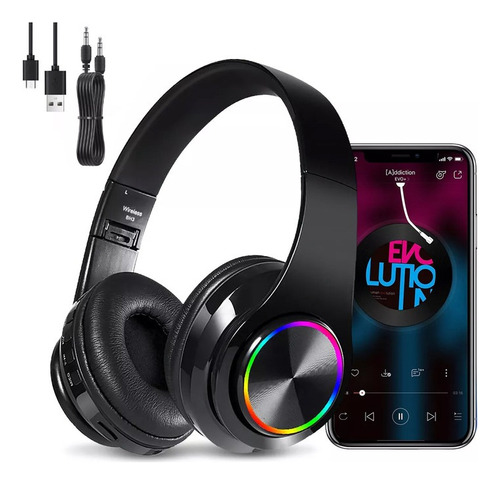 Audífonos Inalámbricos Bluetooth Game Hi-fi Con Luz Rgb Led