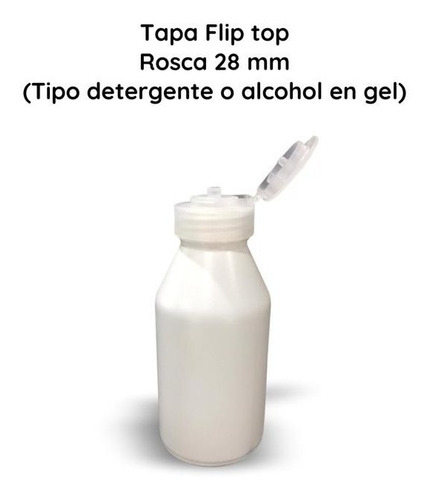 Imagen 3 de 10 de Frascos Plasticos 100 Cc Tapa Dosificadora Flip Top X 250 Un