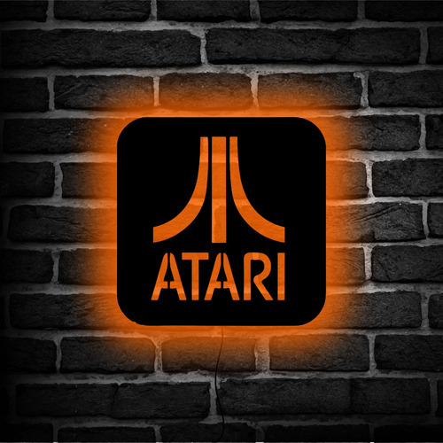 Cuadro Retroiluminado Led Atari Retro Digitalfibro_neonled 