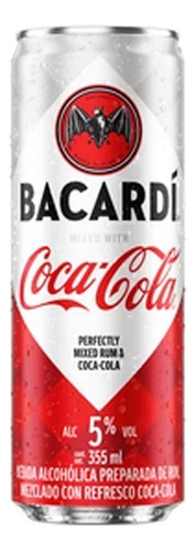 Bebida Preparada Bacardi Coca Cola Lata 355 Ml