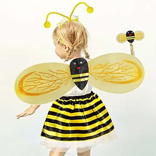 4 Pack Conjunto De Disfraces De Abeja Para Niñas Falda De Tu