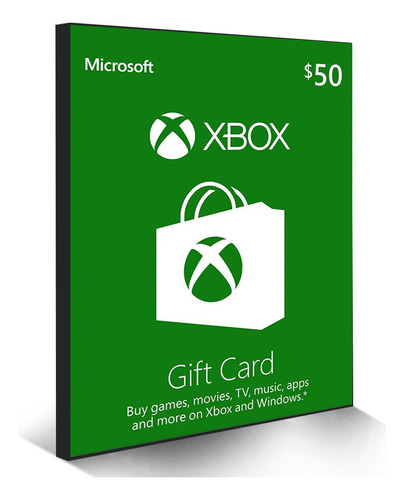 Tarjeta de puntos de regalo de Microsoft Tarjeta Xbox Live en dólares estadounidenses