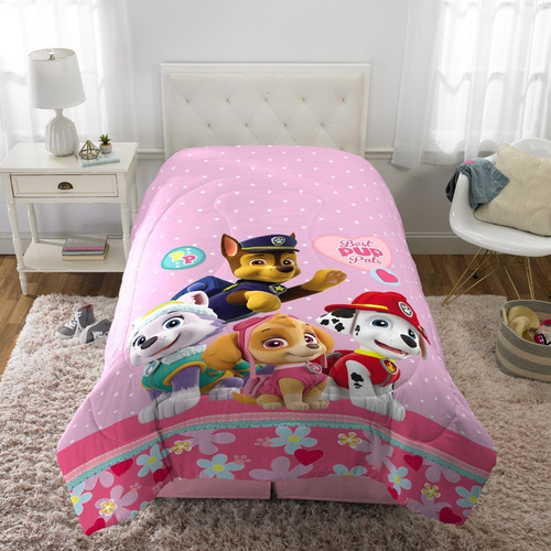 Edredon Paw Patrol Cama Doble O Sencilla Original Para Niñas