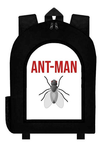 Mochila Ant-man El Hombre Hormiga Negra Adulto / Escolar A41