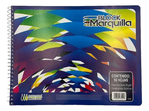 Cuaderno De Dibujo Marquilla C/50hjs Pinos. Pack 25 Pzs.