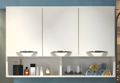 AJL Móveis Armário Cozinha Móveis Aéreo 3 Porta Suspenso Nicho Pa...