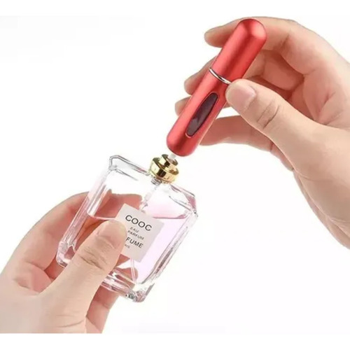 Porta Perfume Recarregável Mini Frasco 5ml Bolsa Viagem Bolso Mochila 1 Unidade