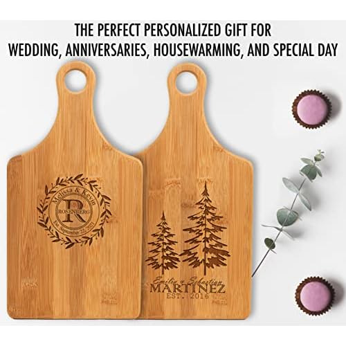 Tabla De Cortar De Madera Personalizada Asa, Tabla De Q...