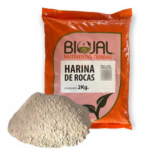 Harina De Rocas 2kg Minerales Abono Natural Fertilizante