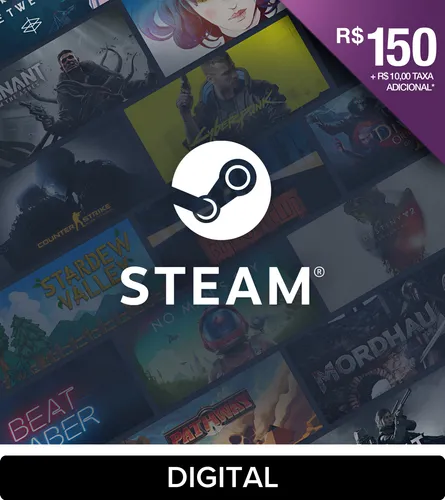 Gift card Steam R$150 (Digital)