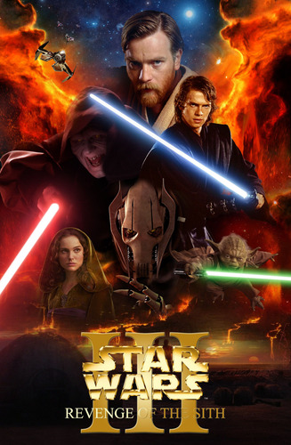 Posters Cine Revenge Of The Sith Star Wars Cine 100x70 Cm