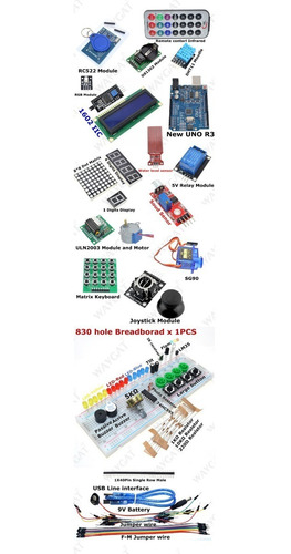 Kit Arduino Uno Starter Pro Con Caja Plastica