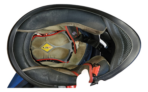 Casco Ls2 Ff375 Combat Usado Negro Lisa L (Usado)