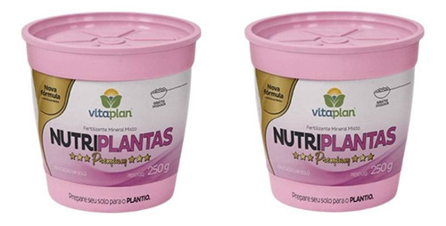 2x Fertilizante Nutriplantas Premium (250g) Nutriplan