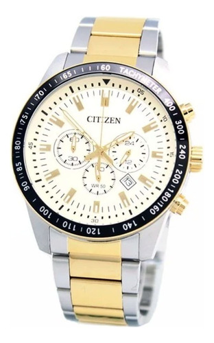 Reloj Citizen An807452p Hombre Cronografo Color de la malla Dorado Color del bisel Negro Color del fondo Beige