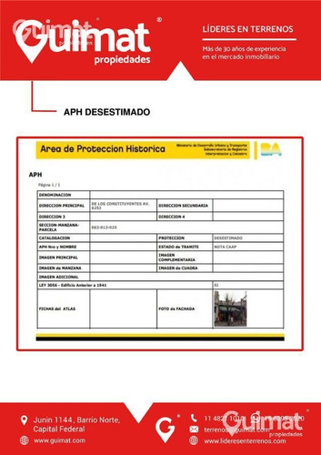Imagen 14 de 16 de Terreno - Villa Urquiza - Lideres En Terrenos - Guimat Propiedades