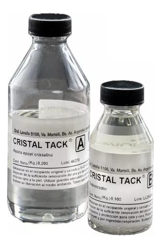 Resina Epoxi Liquida Cristalina Cristal Tack X 300 Gr