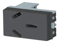 Comprar Modulo Tomacorriente 20amp Negro Jeluz Verona 30059