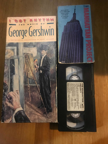 Lote Cassettes Vhs George Gershwin, Manhattan Project Ntsc