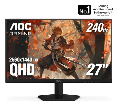 Monitor Gaming Aoc 27 Qhd 240hz 0.3ms | Parcelamento sem juros