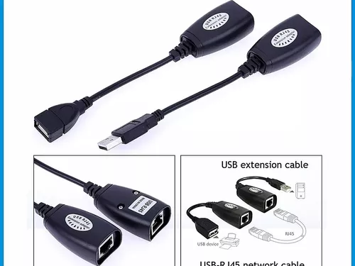 EXTENSOR USB POR CABLE UTP HASTA 45MTS. - Complus