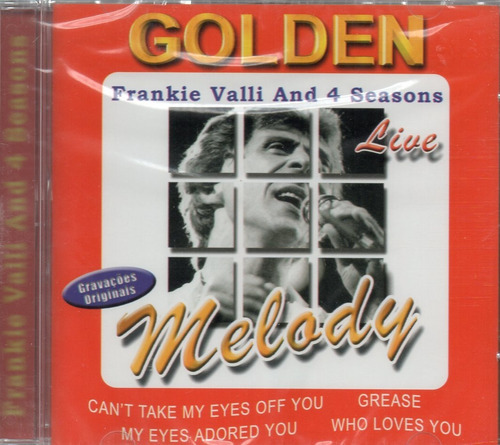 Cd Frankie Valli Golden Melody Original Lacrado 